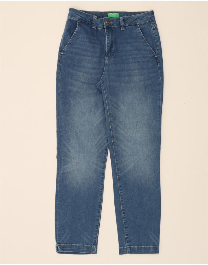 BENETTON Womens Crop Tapered Jeans W26 L26 Blue Vintage Benetton and Second-Hand Benetton from Messina Hembry 