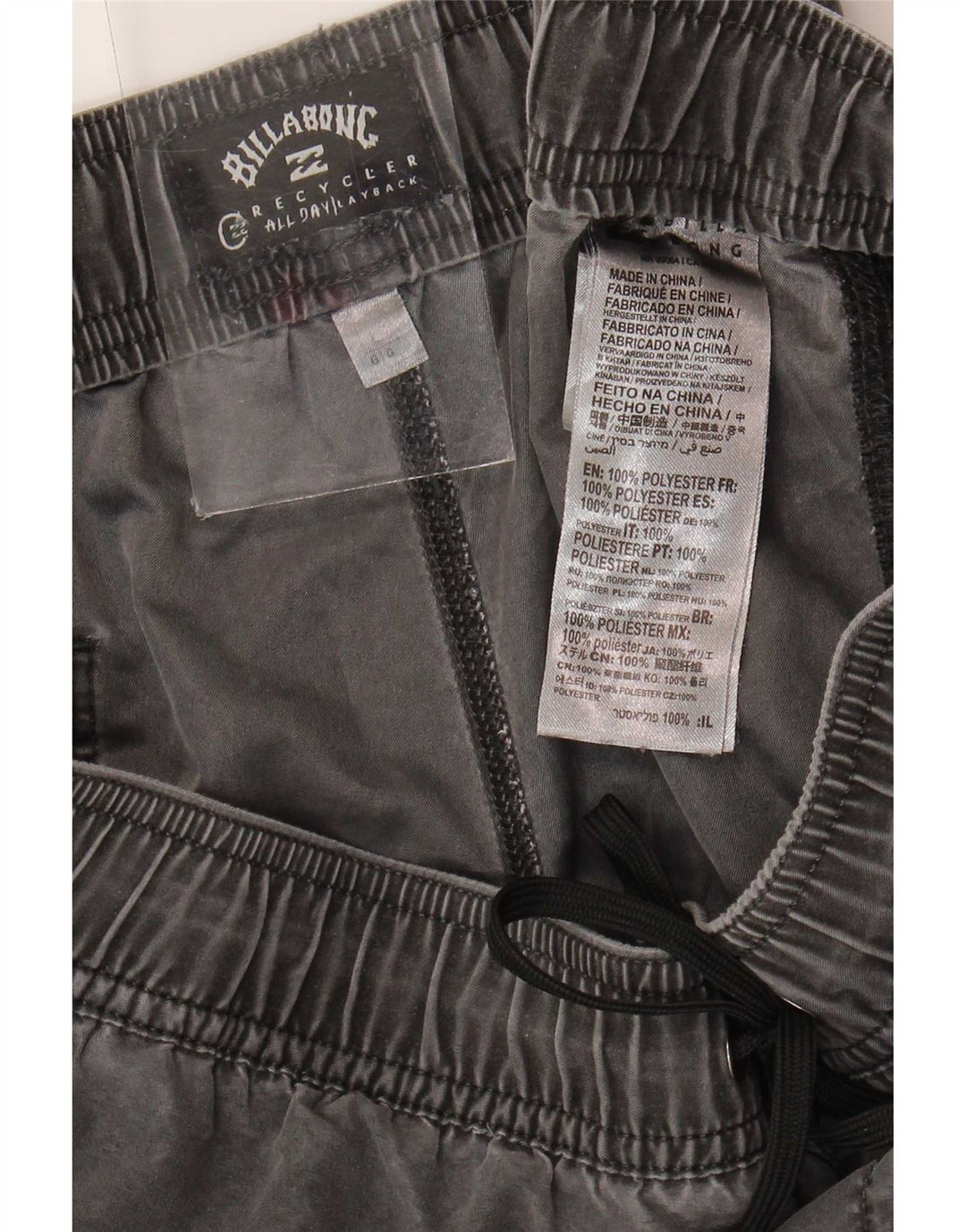 Pantaloni scurți Billabong pentru bărbați mari W34 poliester gri