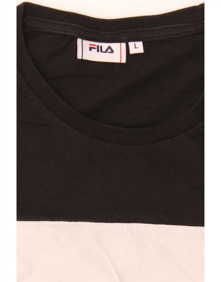 Tricou cu grafică pentru bărbați Fila Top mare, multicolor, color block
