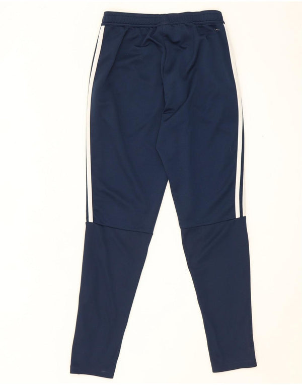 Adidas Mens Climalite Tracksuit Trousers Small Navy Blue Polyester