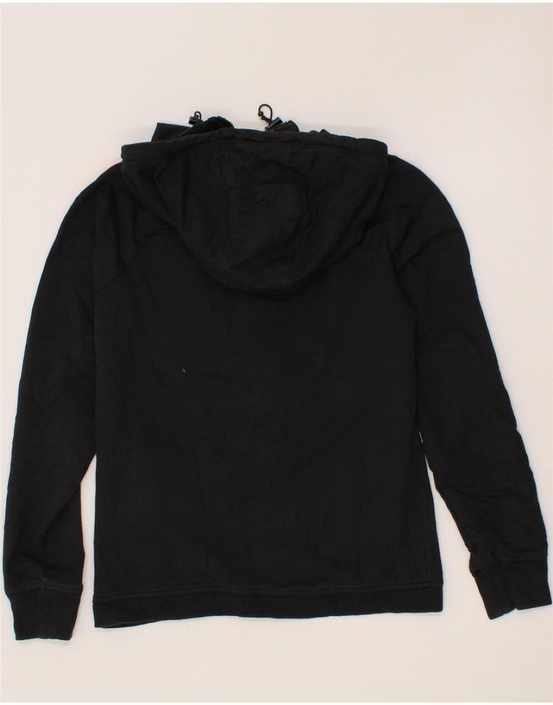 RALPH LAUREN Womens Zip Hoodie Sweater UK 10 Small Black Colourblock Vintage Ralph Lauren and Second-Hand Ralph Lauren from Messina Hembry 