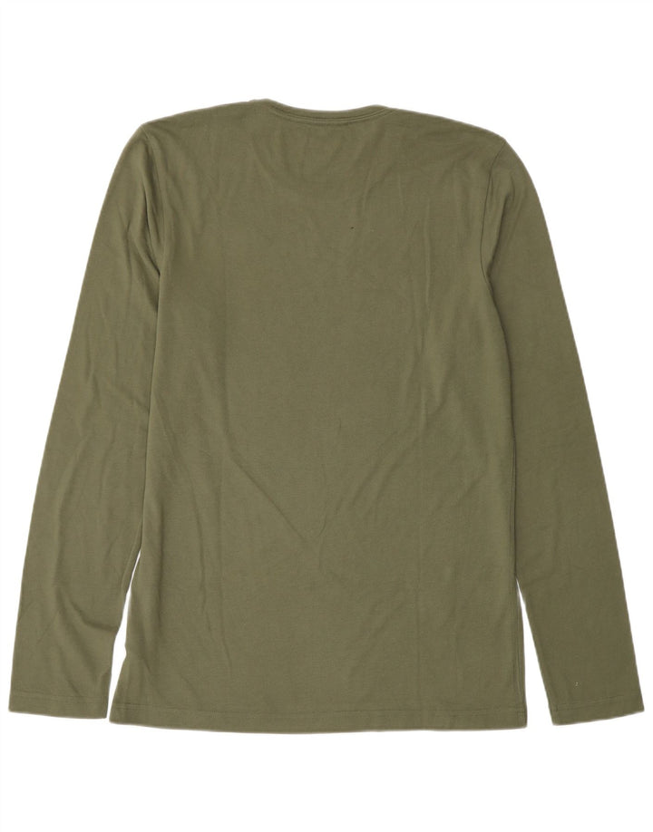 Top cu mânecă lungă pentru bărbați ADIDAS Jocurile Olimpice Marea Britanie 40/42 Mediu Kaki Poliester