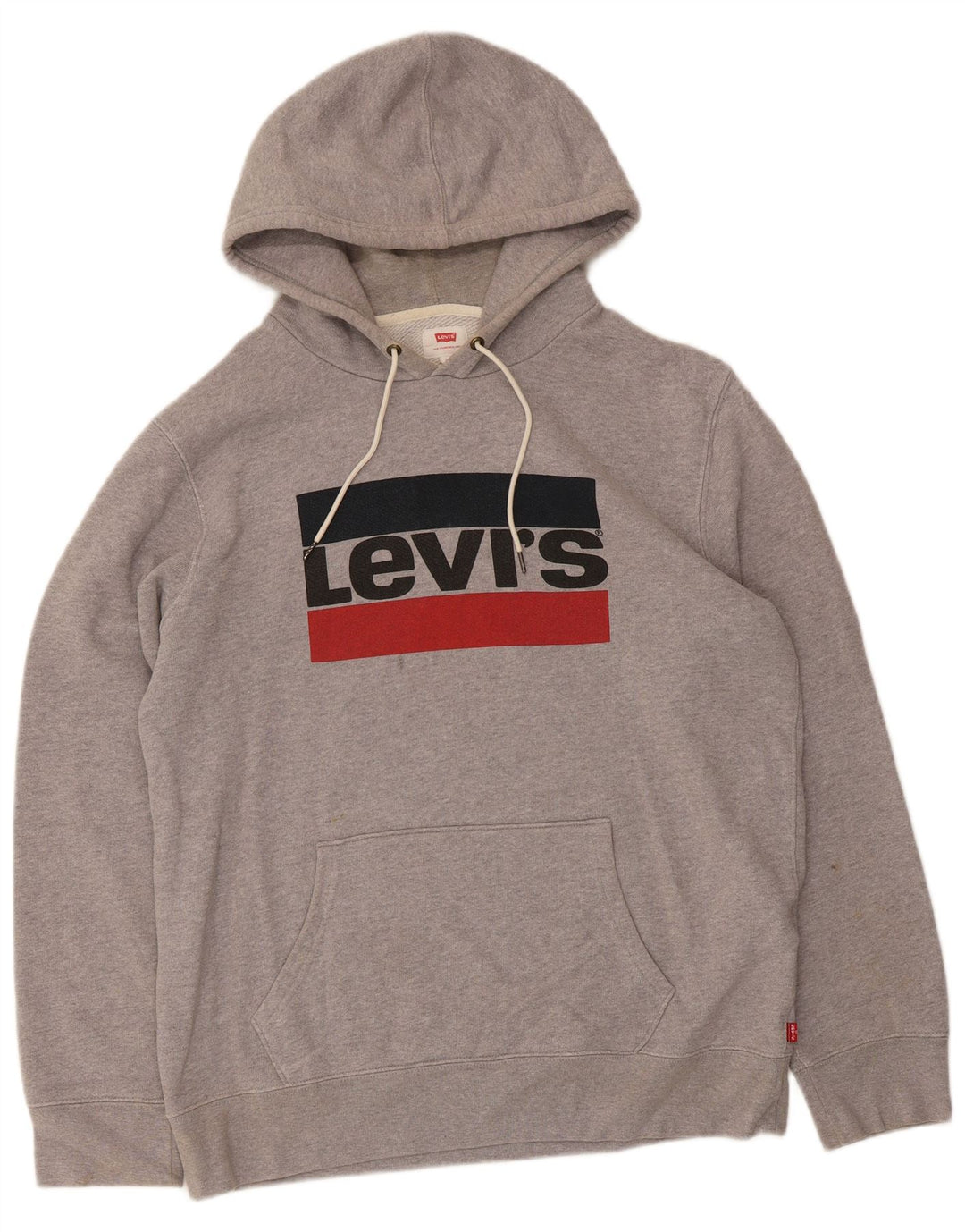 Pulover Levi's pentru bărbați, cu capota, mare, gri, bumbac