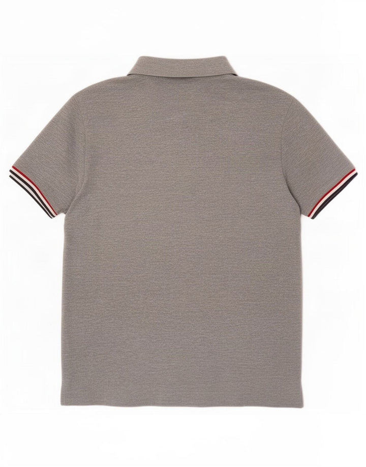 Tricou polo Champion pentru bărbați, bumbac gri mediu