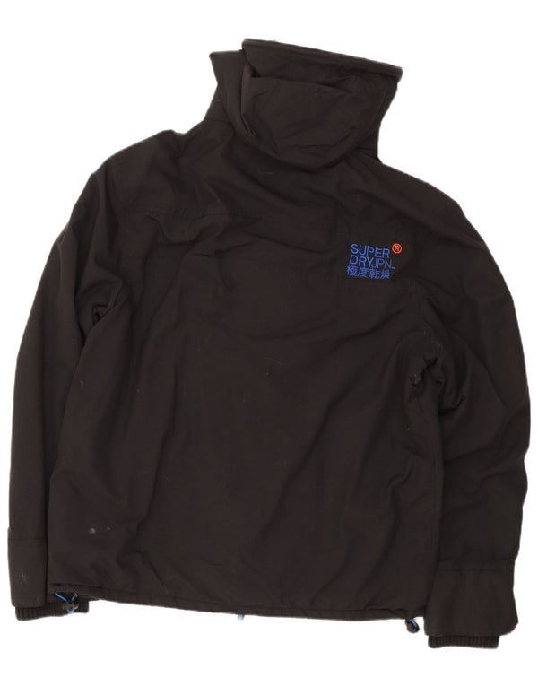 Jachetă Windbreaker cu glugă pentru bărbați Superdry UK 42 XL Negru