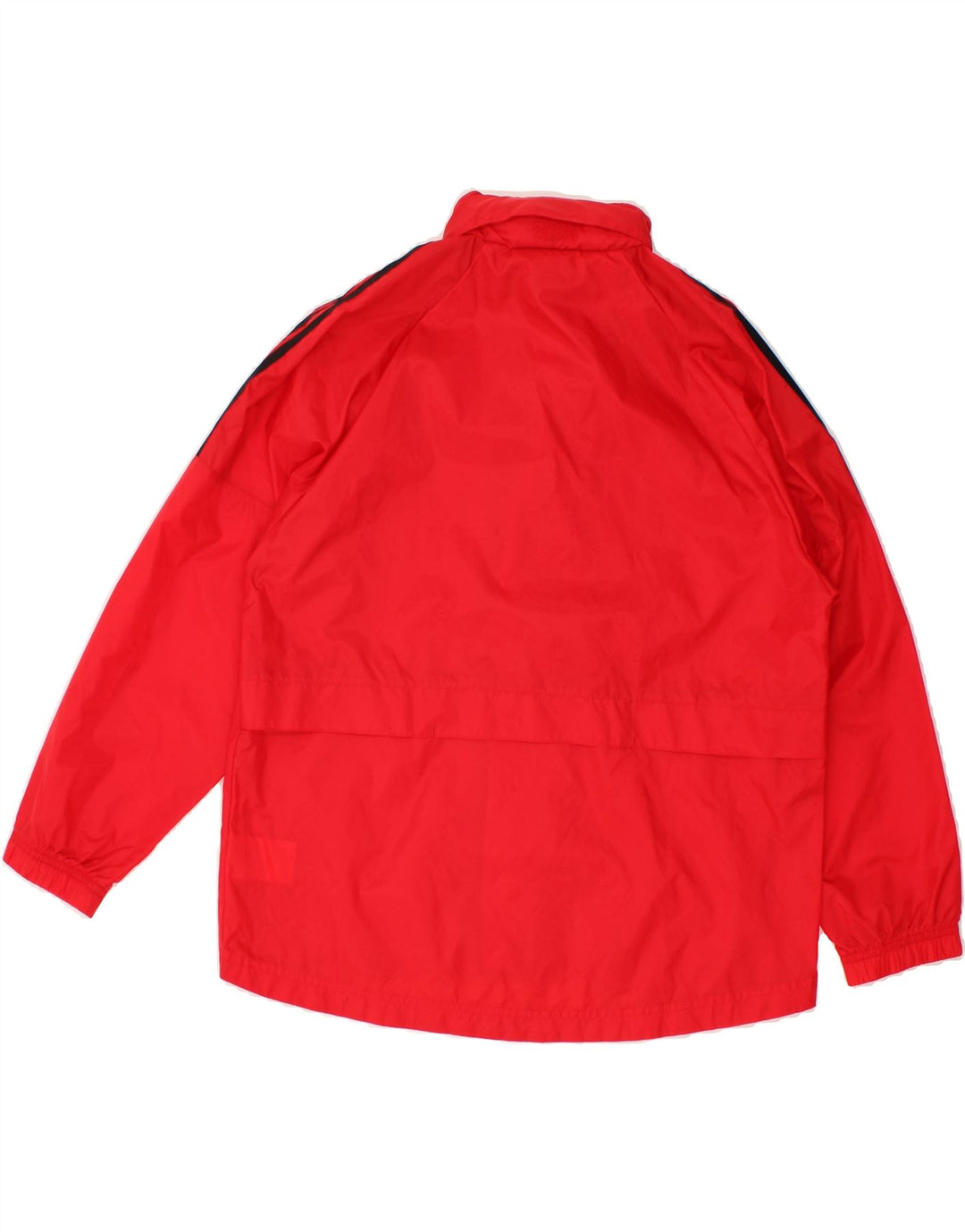 ADIDAS Boys AC Milan Oversized Graphic Raincoat 11-12 Years Red Nylon Vintage Adidas and Second-Hand Adidas from Messina Hembry 