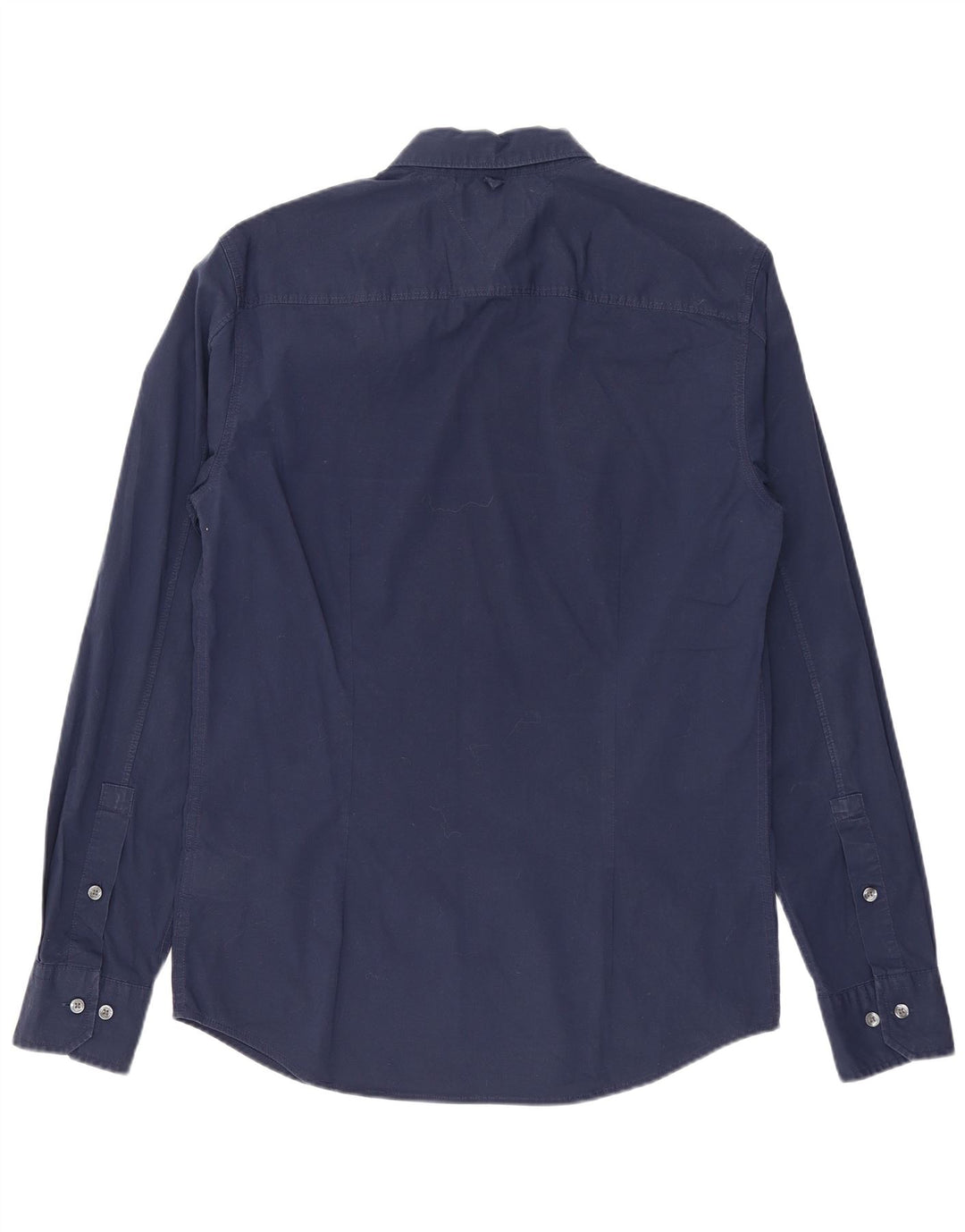 Cămașă pentru bărbați Tommy Hilfiger Slim Fit Bumbac mediu albastru bleumarin