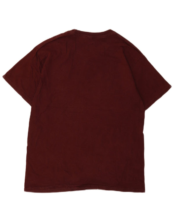 RUSSELL ATHLETIC Tricou grafic pentru bărbați Top UK 38/40 Medium Burgundy