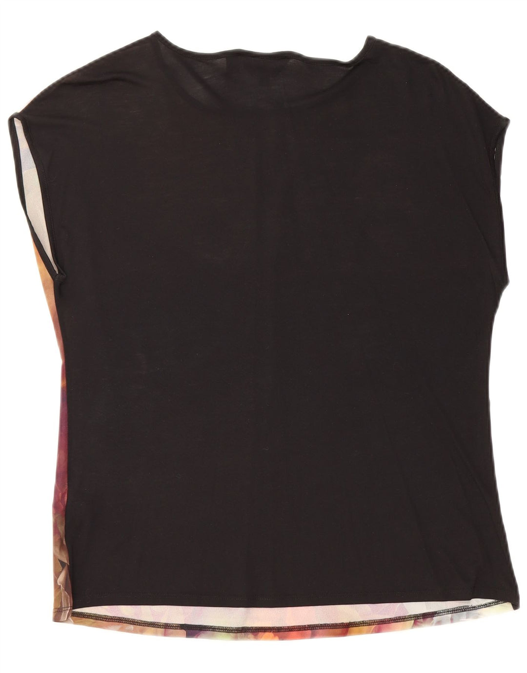 Bluză supradimensionată fără mâneci pentru femei TED BAKER Mărimea 2 Mic Negru Floral