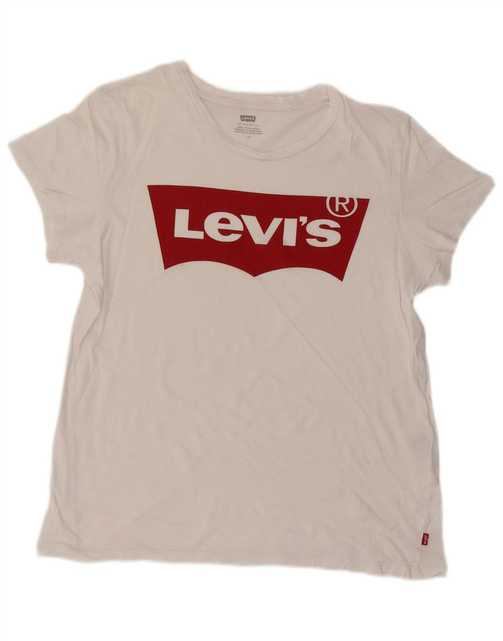 Tricou grafic LEVI'S pentru femei Top UK 16 Large White