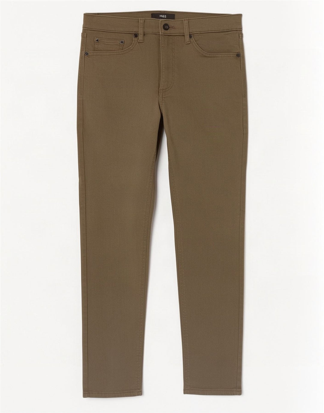 Blugi slim pentru bărbați Marks & Spencer W30 L29 bumbac kaki