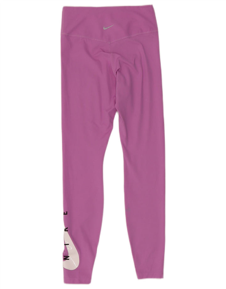 Leggings Nike Dri Fit Graphic pentru femei UK 8 Small Pink