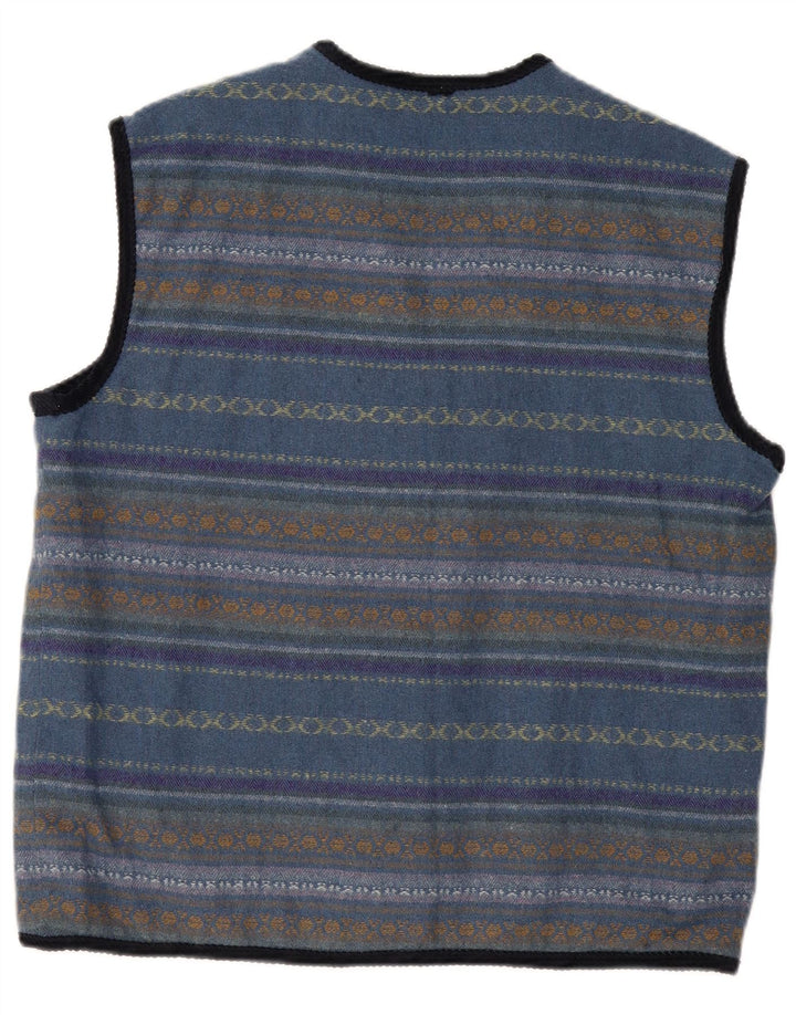 Gilet pentru femei VINTAGE UK 12 Medium Blue Striped