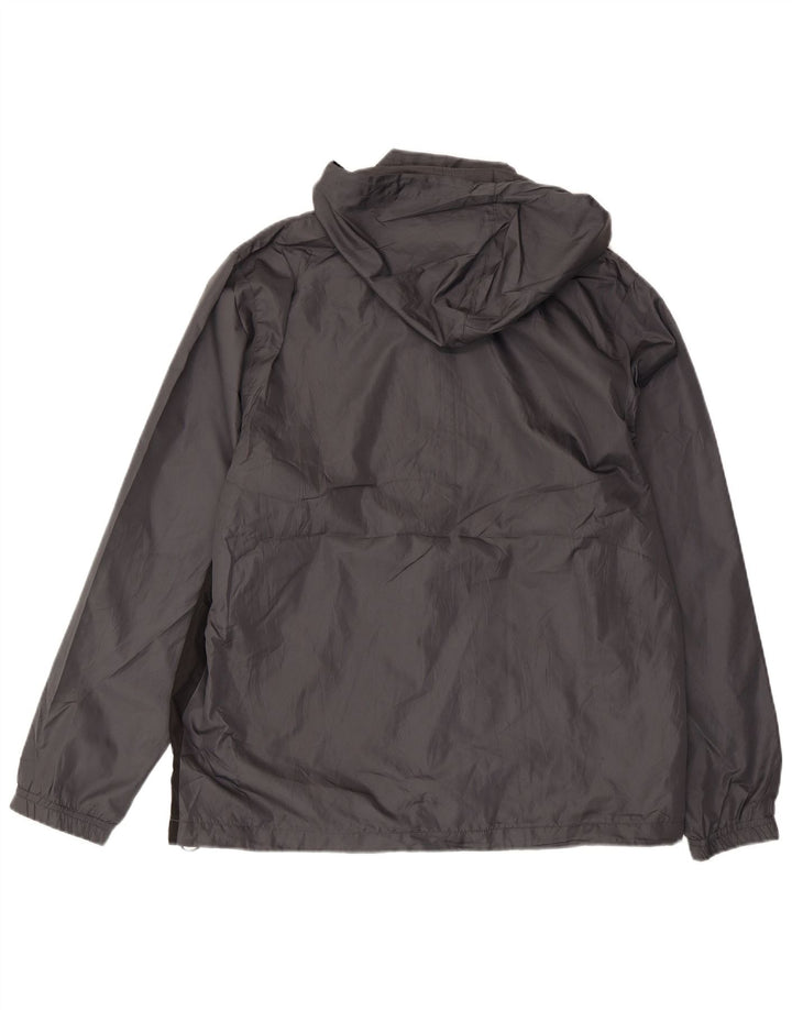 Jachetă de ploaie cu glugă pentru bărbați REEBOK UK 38 Medium Gri Poliester Colorblock