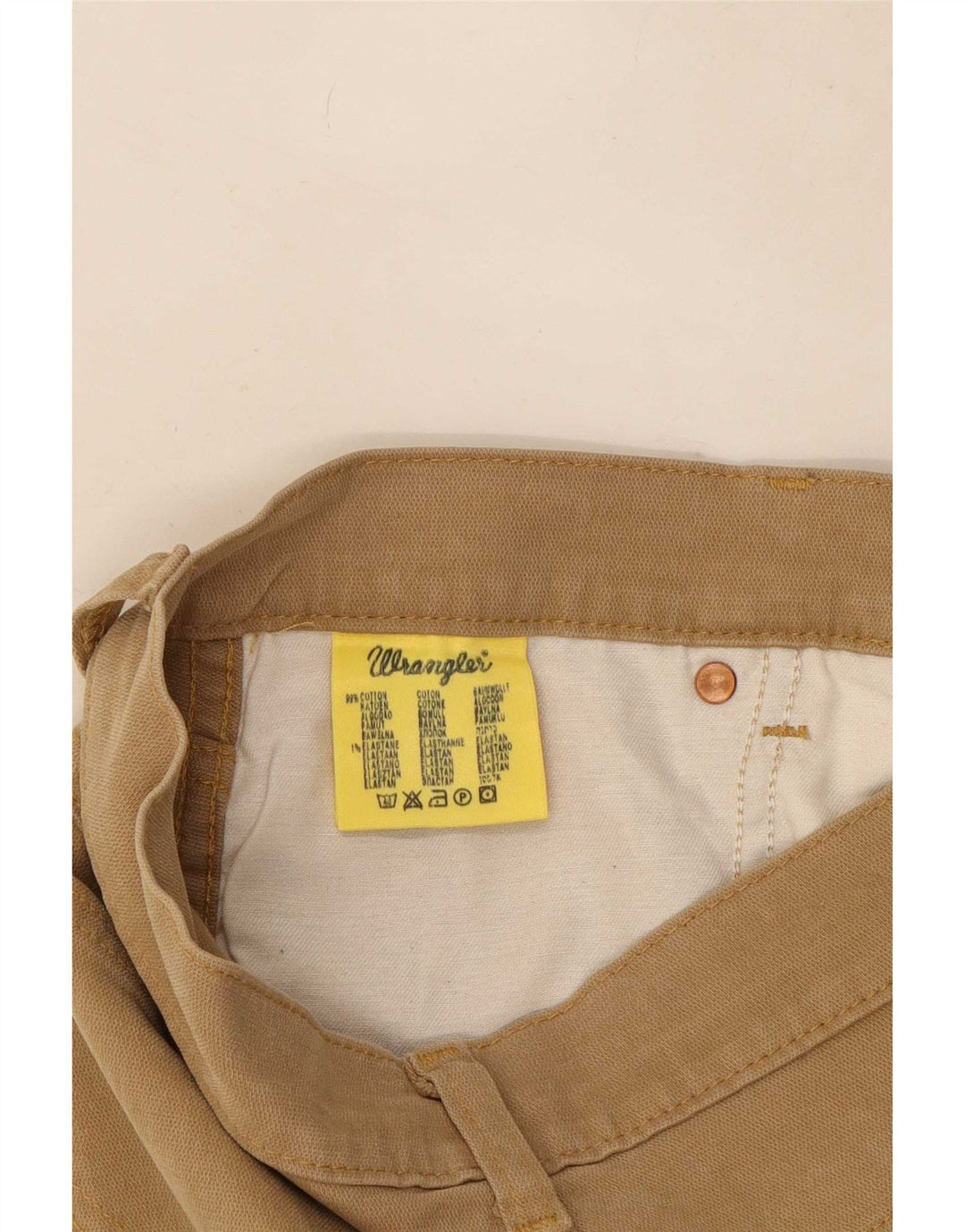 Blugi drepte stretch pentru bărbați Wrangler Texas W32 L30 bumbac maro