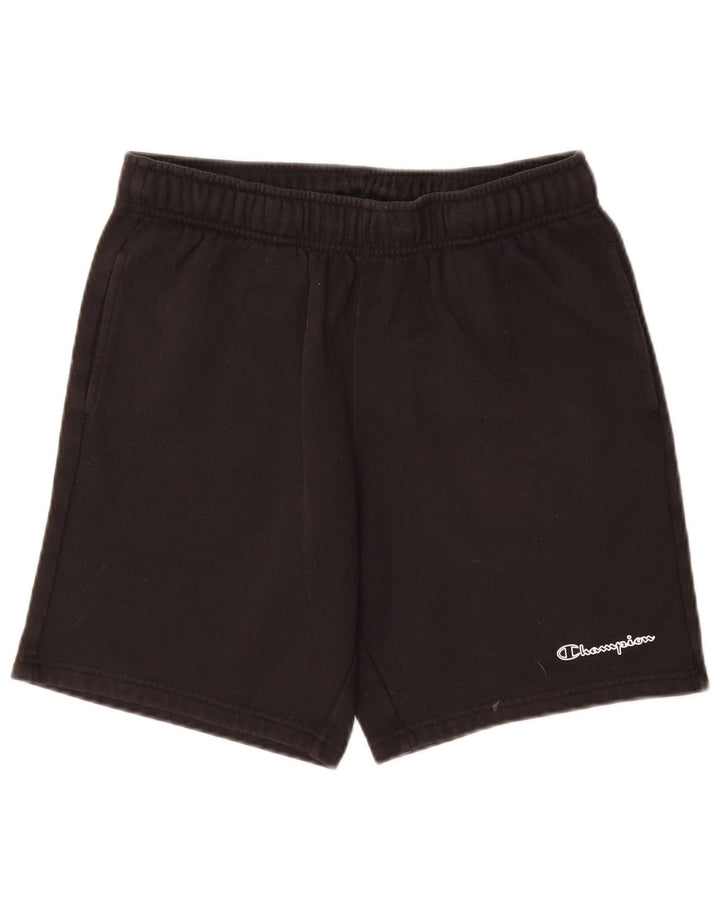 Pantaloni scurți sport Champion pentru bărbați, bumbac mediu negru