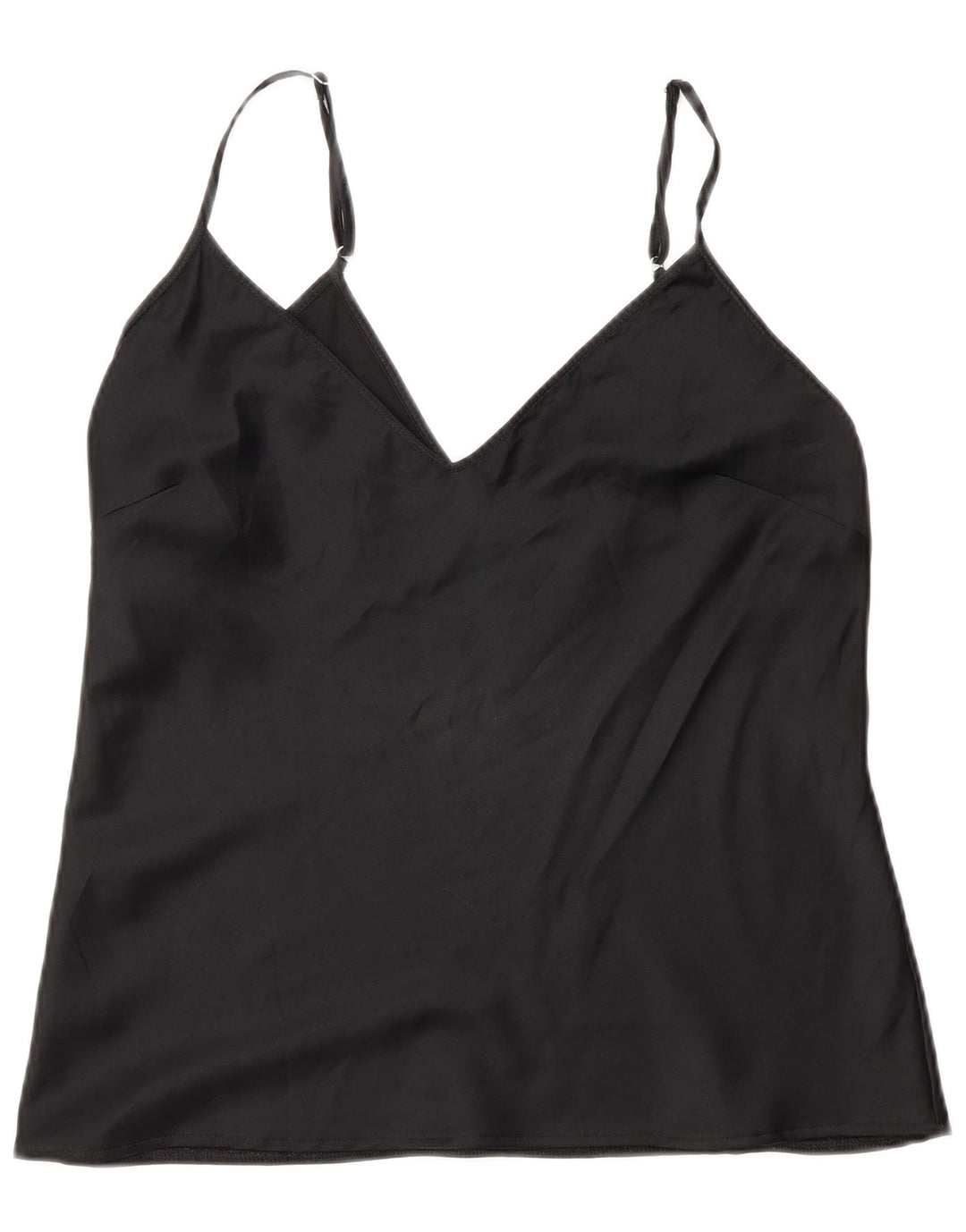 Top camis pentru femei Zara UK 12 Poliester mediu negru