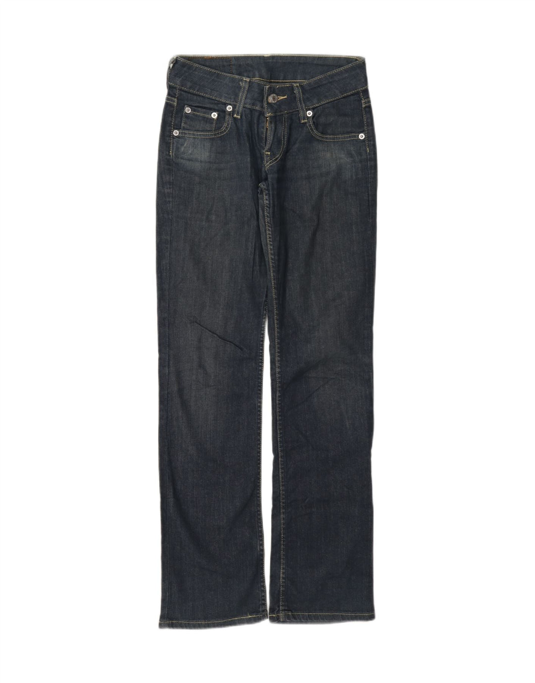 Blugi drepti pentru femei Levi's W26 L32 Bumbac bleumarin