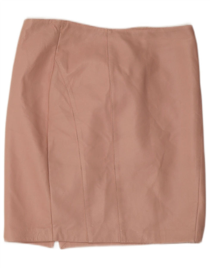 Fusta de piele vintage dama W32 mare roz