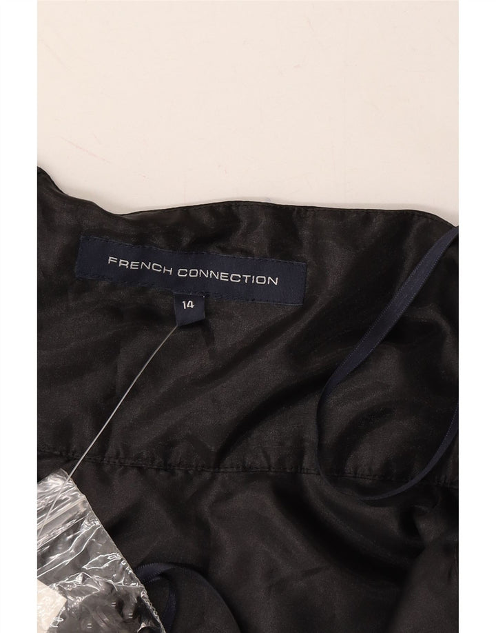 FRENCH CONNECTION Womens Halter Dress UK 14 Medium Black Silk Vintage French Connection and Second-Hand French Connection from Messina Hembry 
