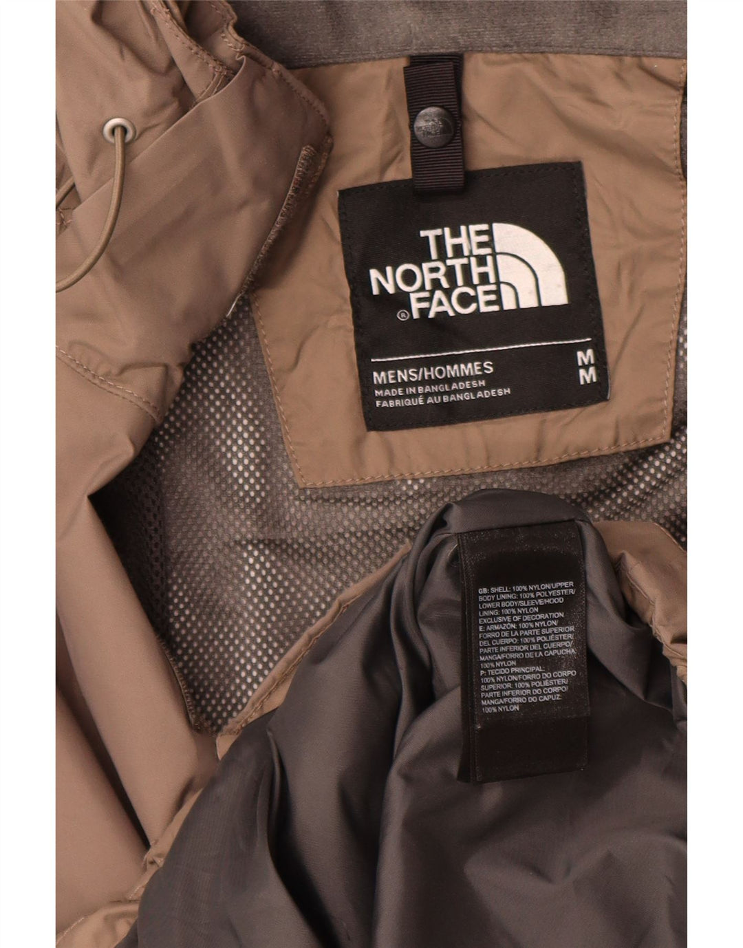 Jachetă de ploaie cu glugă The North Face pentru bărbați UK 38 Medium Beige Nylon
