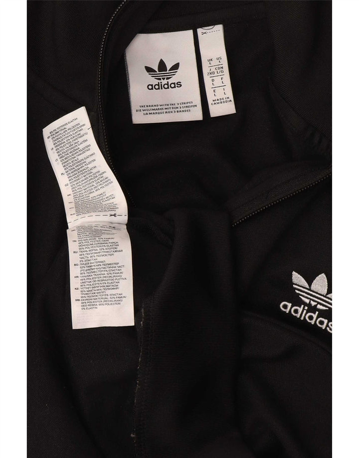 Jachetă de trening pentru femei Adidas UK 16 Poliester negru mare