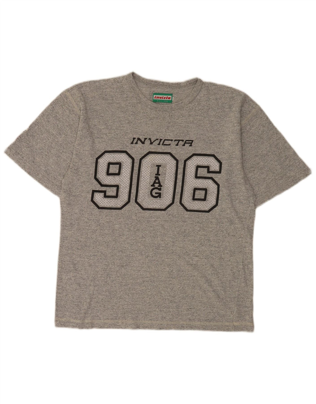 Tricou grafic pentru bărbați Invicta Top mic, gri, bumbac cu pete