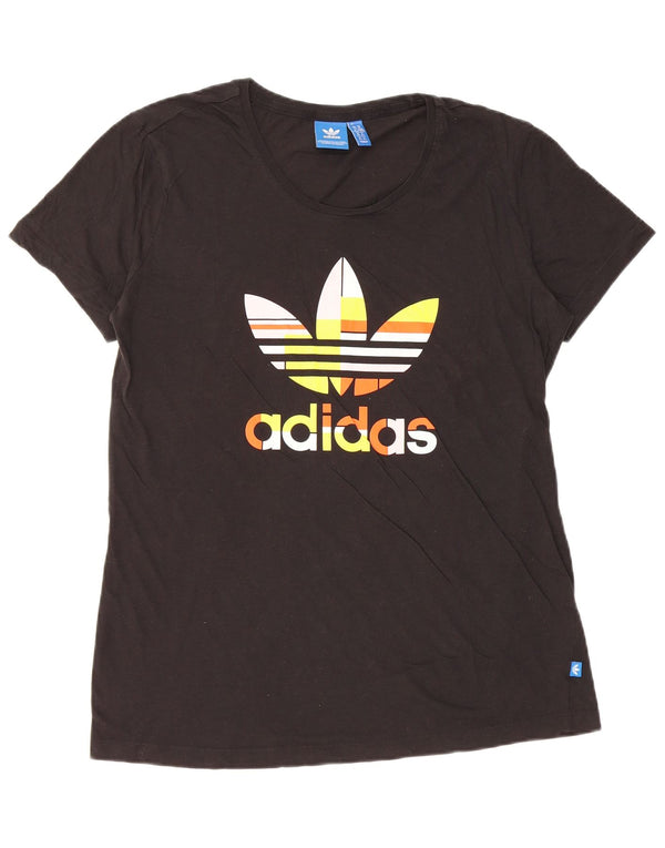 Tricou grafic Adidas pentru femei Top UK 14 Large Negru