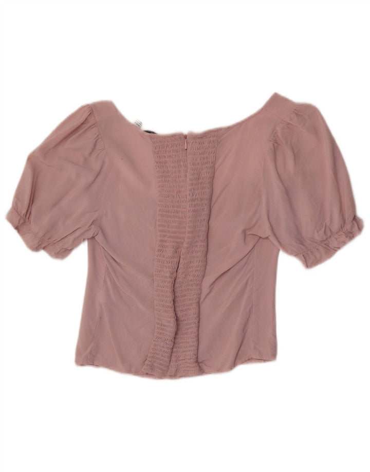 Bluză Jack Wills pentru femei Crop Top UK 12 Medium Pink Viscose