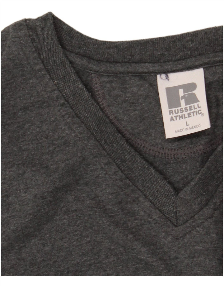 Vest Top pentru femei RUSSELL ATHLETIC UK 16 mare bumbac gri