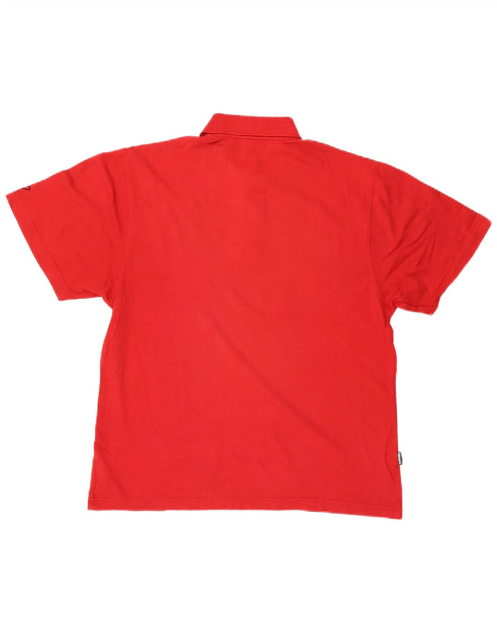 Tricou polo Rip Curl pentru bărbați, bumbac roșu mic