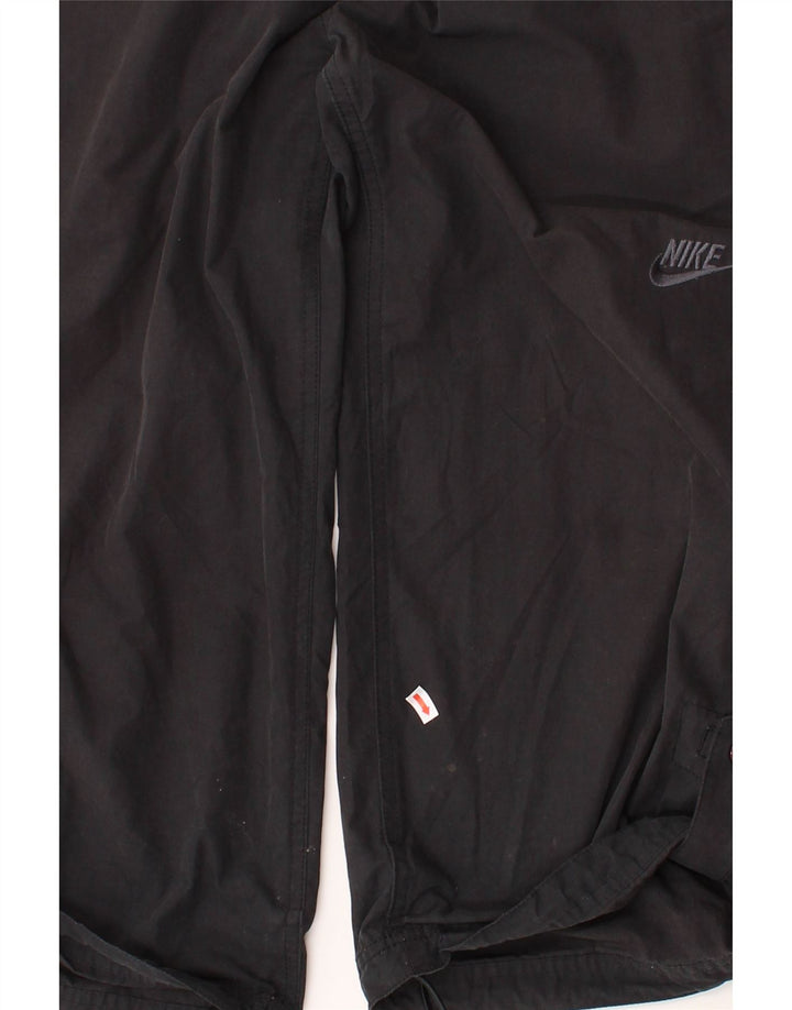 NIKE Womens Straight Capri Trousers US 10 Large W34 L21 Black Polyester Vintage Nike and Second-Hand Nike from Messina Hembry 
