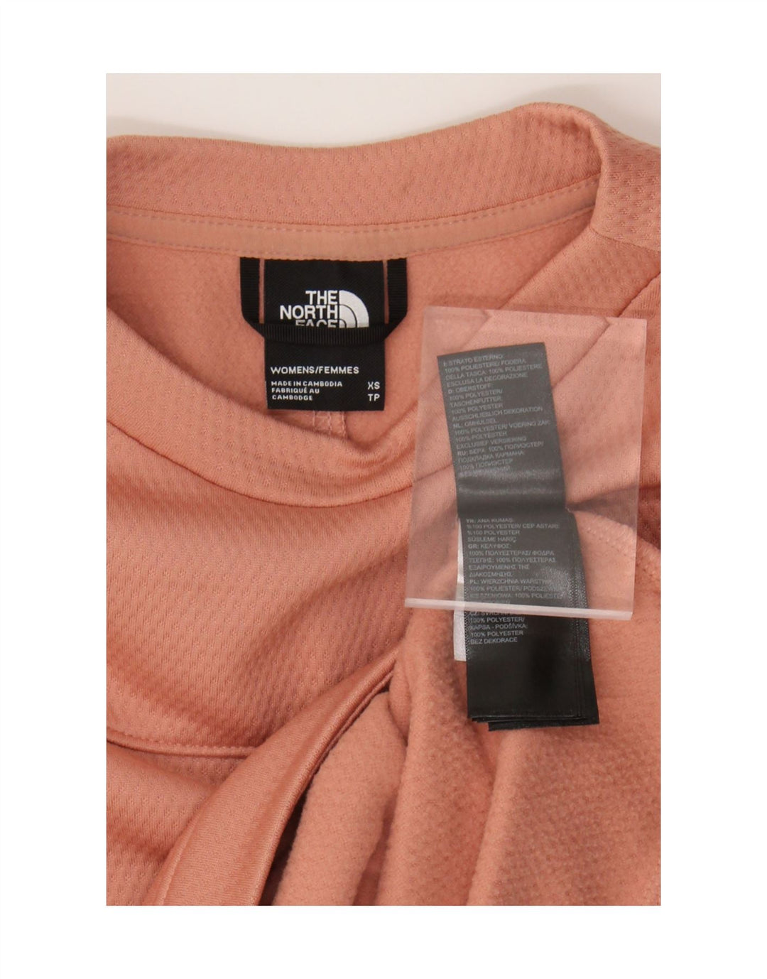 Pulover crop pentru femei The North Face UK 6 XS Poliester portocaliu