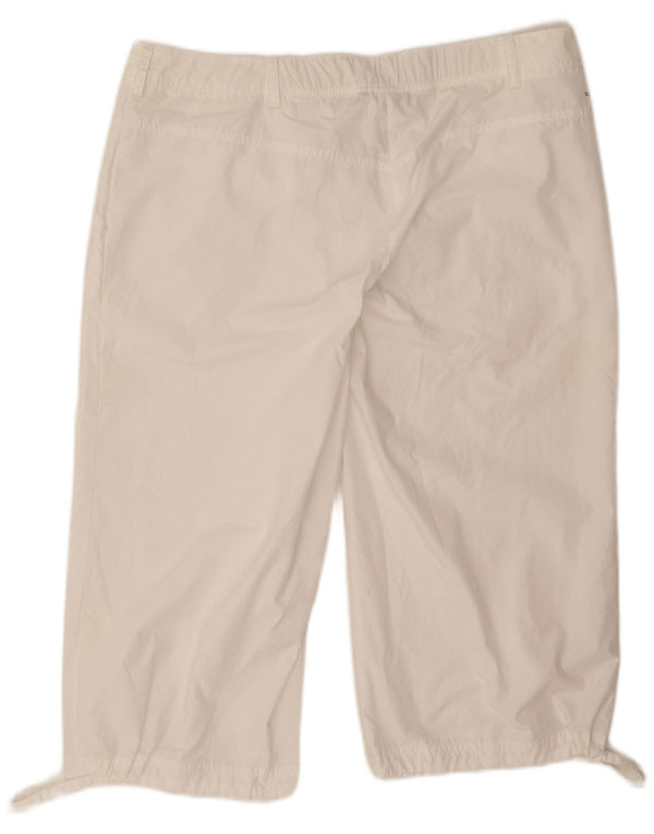 Pantaloni Adidas Clima 365 Capri pentru femei UK 18 XL W36 L19 Poliester alb