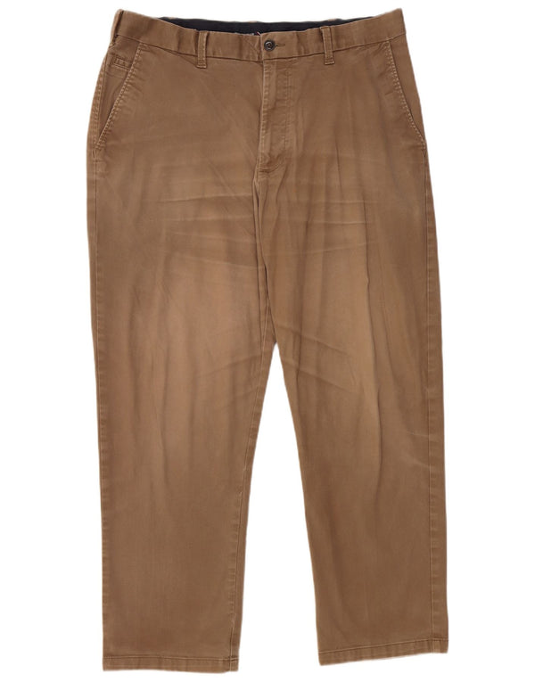 Marks & Spencer Pantaloni chino drepți Blue Harbour pentru bărbați W38 L29 maro