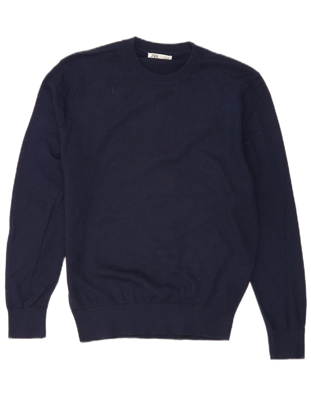 Pulover pentru bărbați Zara, cu decolteu, mediu, bleumarin, acrilic