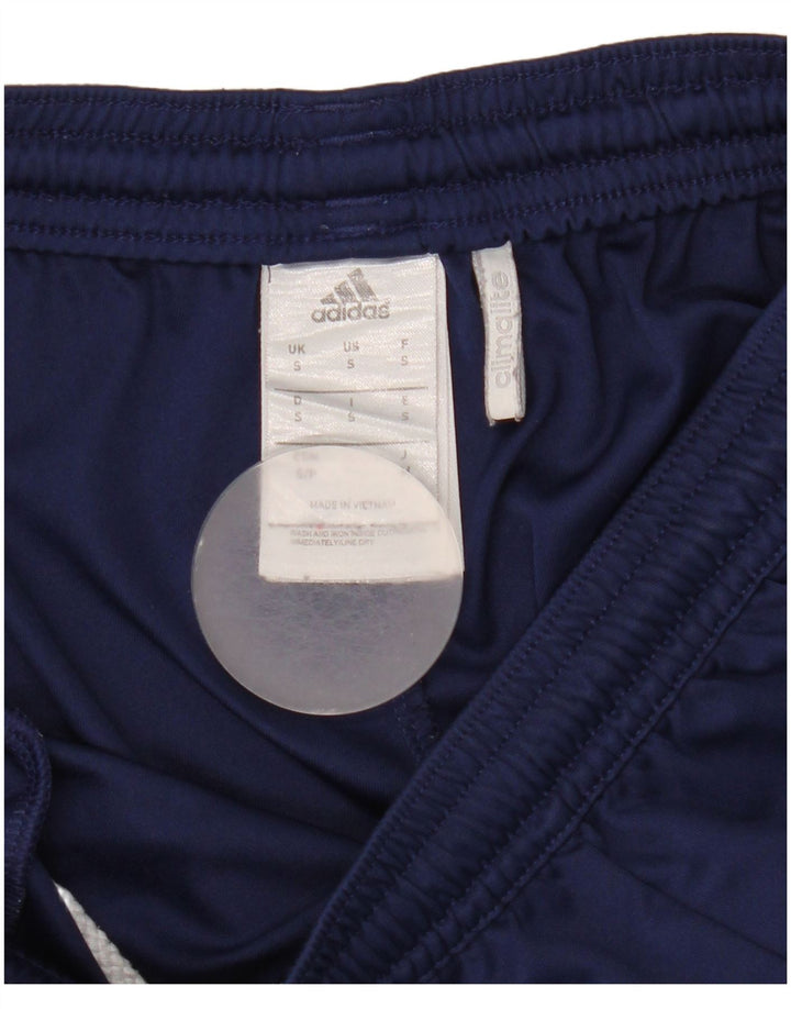 Pantaloni scurți sport pentru bărbați Adidas Climalite, mici, bleumarin, poliester color bloc