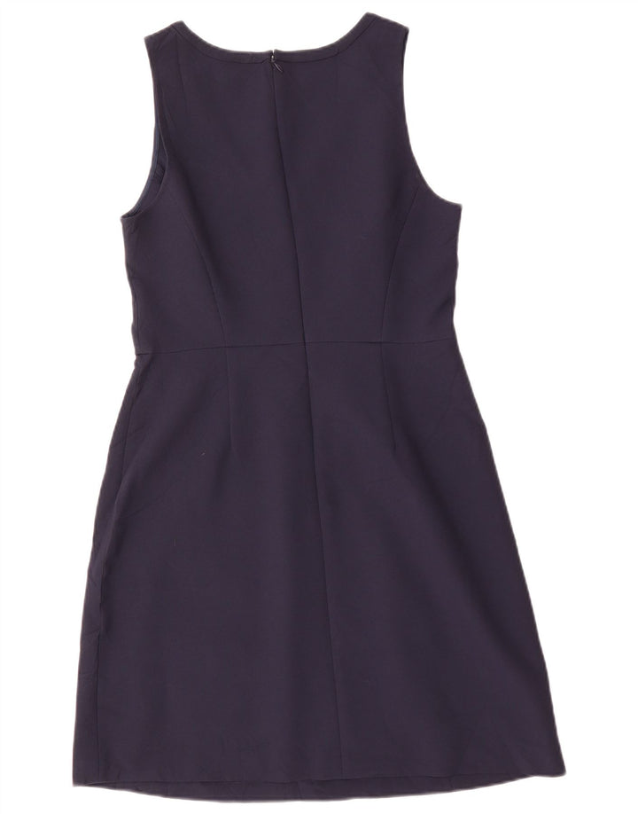 J. CREW Rochie A-Line fără mâneci pentru femei US 6 Medium Bleumarin Poliester