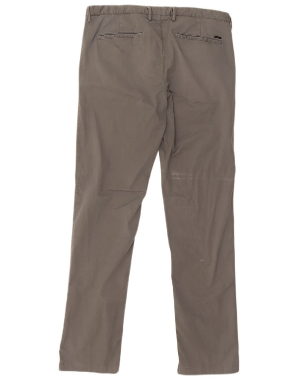 Pantaloni chino slim pentru bărbați Hugo Boss EU48 Medium W32 L30 bumbac gri