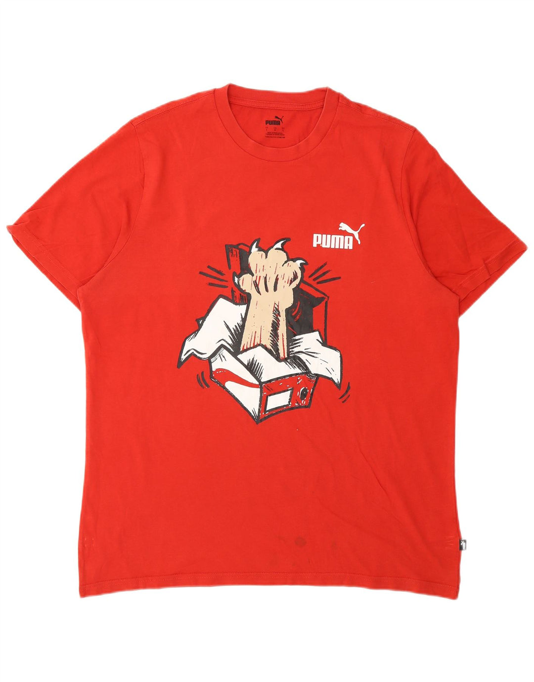 Tricou grafic Puma pentru bărbați Top mare bumbac roșu
