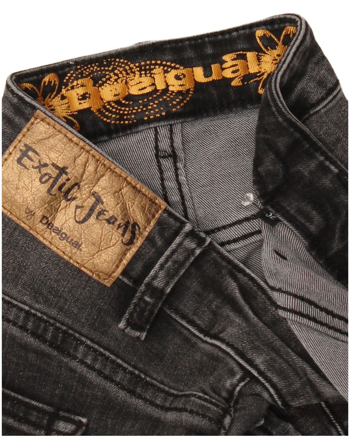 Blugi drepti pentru femei Desigual W32 L28 Gri Floral