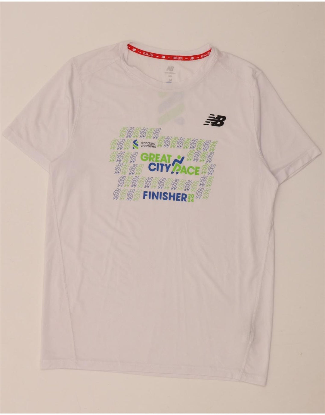 Tricou grafic pentru bărbați New Balance Top Medium Alb Poliester