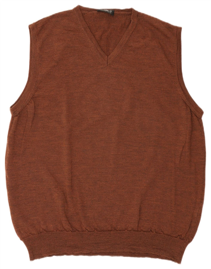 MAYSER Vestă Bărbați Tank Top IT 56 XL Lână Maro