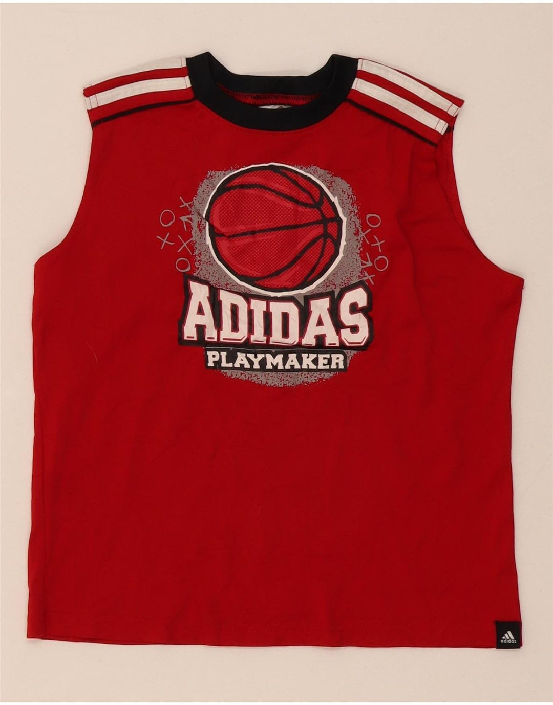 Vesta grafică pentru băieți Adidas Top 6-7 ani poliester color bloc roșu