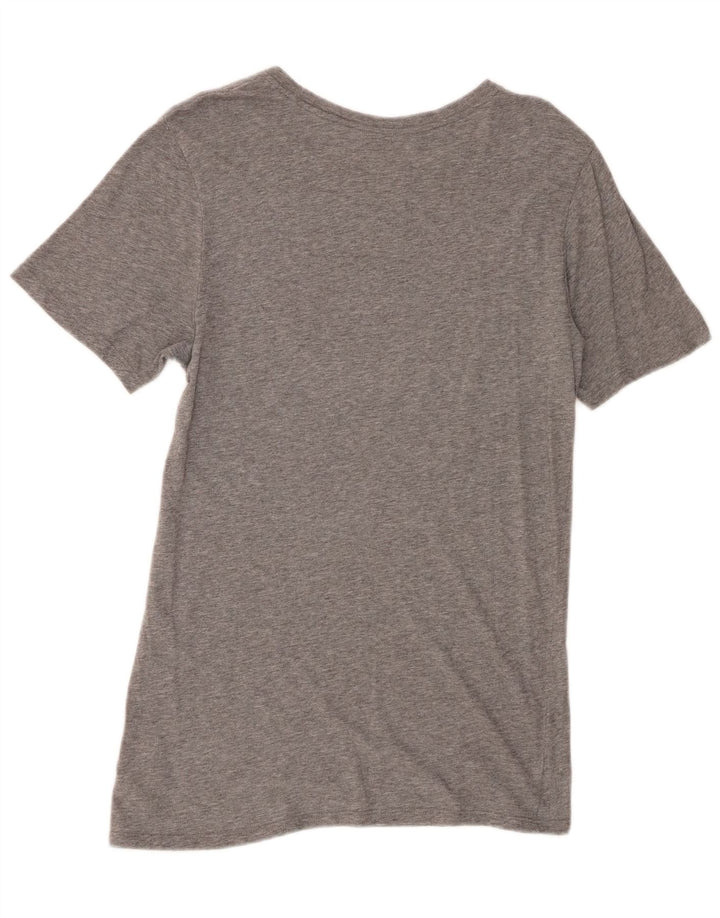 Tricou grafic Nike pentru bărbați, cu croială atletică, top mic, gri, bumbac