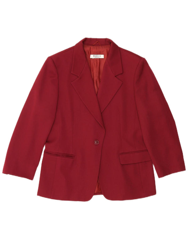 Set de fuste pentru femei, 1 nasture, 2 piese Marella UK 18 XL W34 Lână Bordeaux