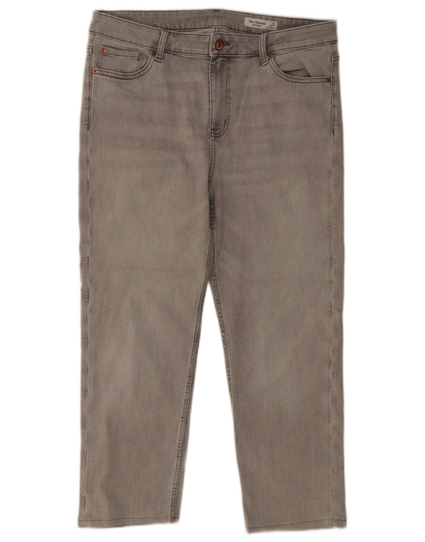 Marks & Spencer Blugi drepti pentru femei The Sienna UK 16 Large W34 L25 Gri