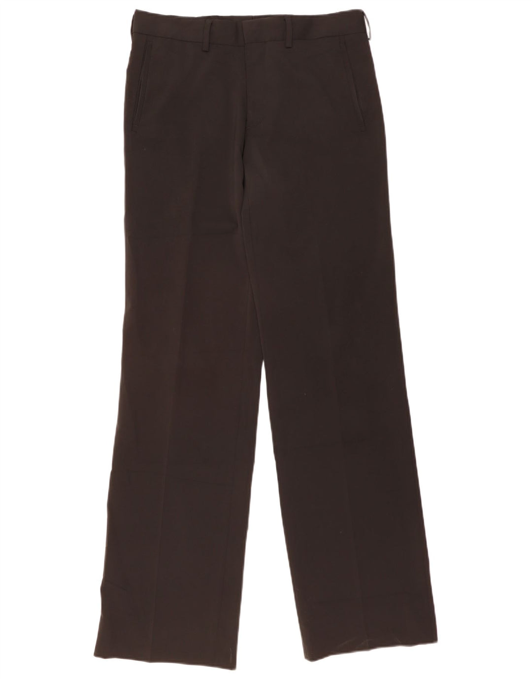 ZARA Pantaloni Chino Drepți Bărbați EU 40 Mediu L31 L34 Poliester Negru