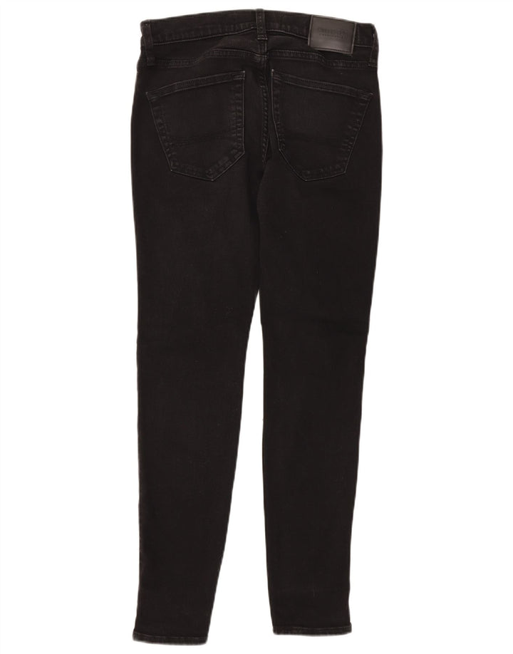 Blugi skinny învechiți pentru femei HOLLISTER W29 L30 bumbac negru