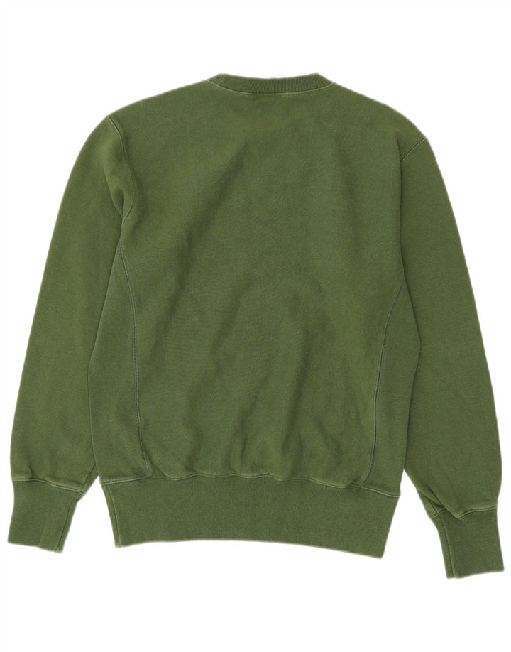 Pulover pentru bărbați CHAMPION cu țesătură inversă, mare, verde, bumbac